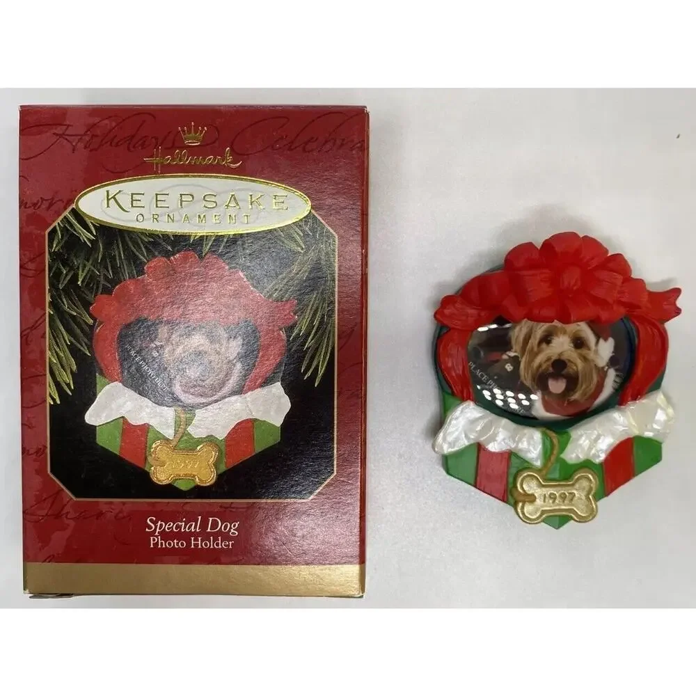 1997 Hallmark Special Dog Photo Frame‎ Ornament U69/6632